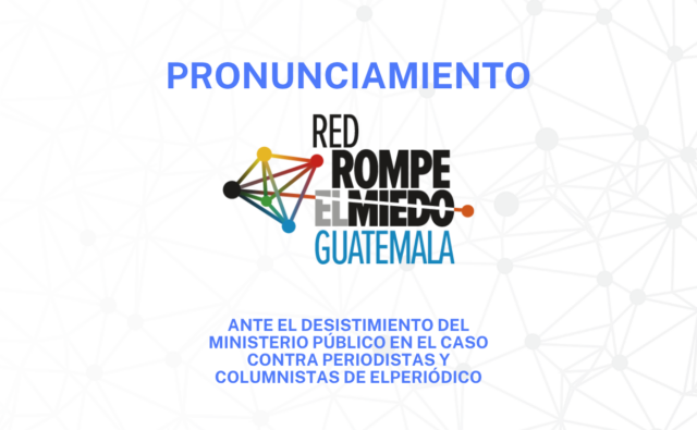 Ante el desistimiento del Ministerio…